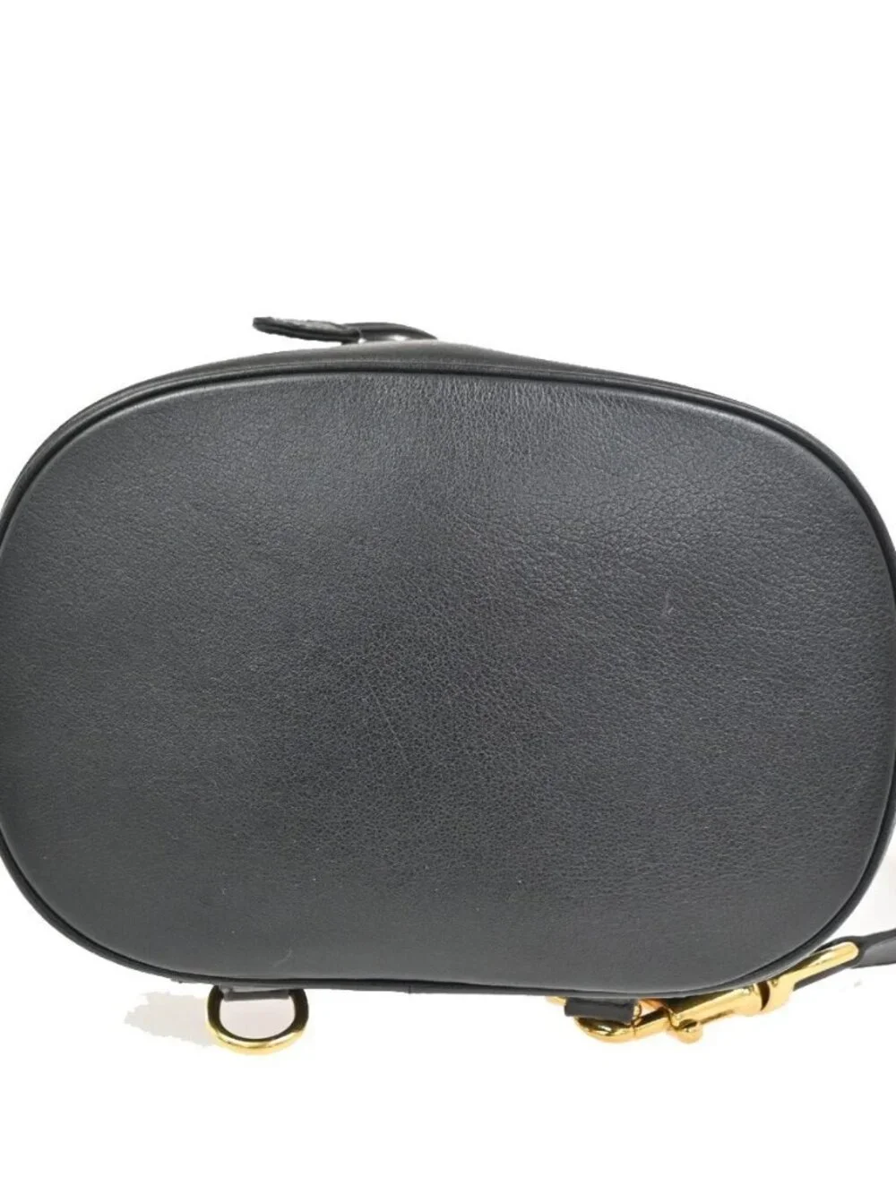 GUCCI Bamboo Drawstring One Shoulder Back Pack Bag Leather BK GHW 88TA580